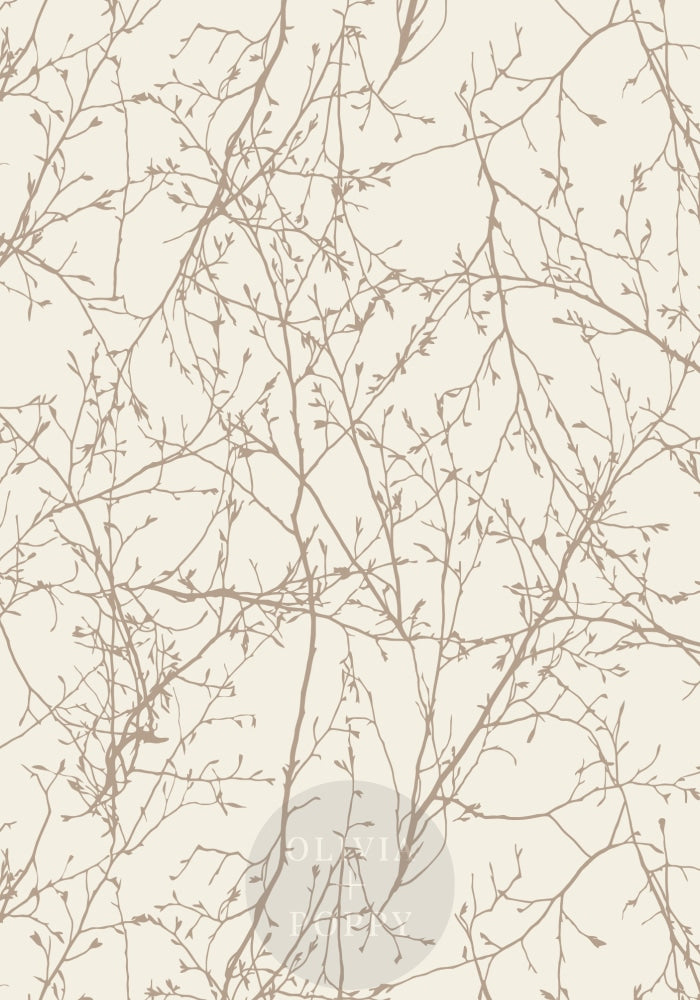 Metallic Branch Entanglement Wallpaper Pearl Paste The Wall (Traditional Vinyl) / Timber Path