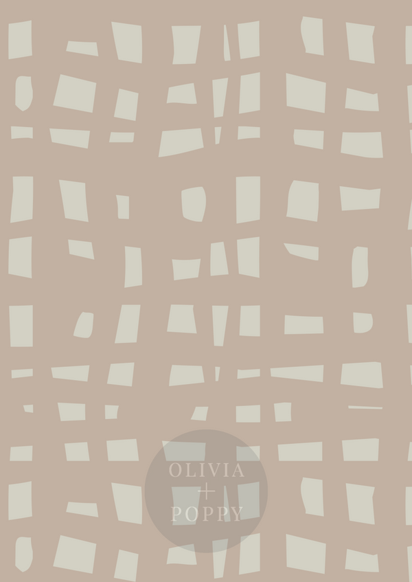 Basket Weave Wallpaper Grasscloth / Swiss Cream + Latte Wallpaper