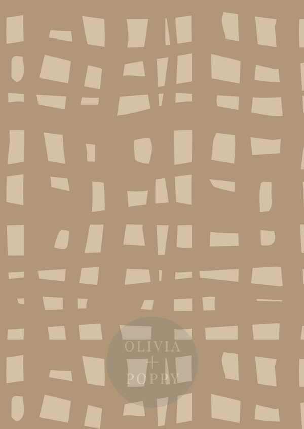 Basket Weave Wallpaper Grasscloth / Toffee + Taupe Wallpaper