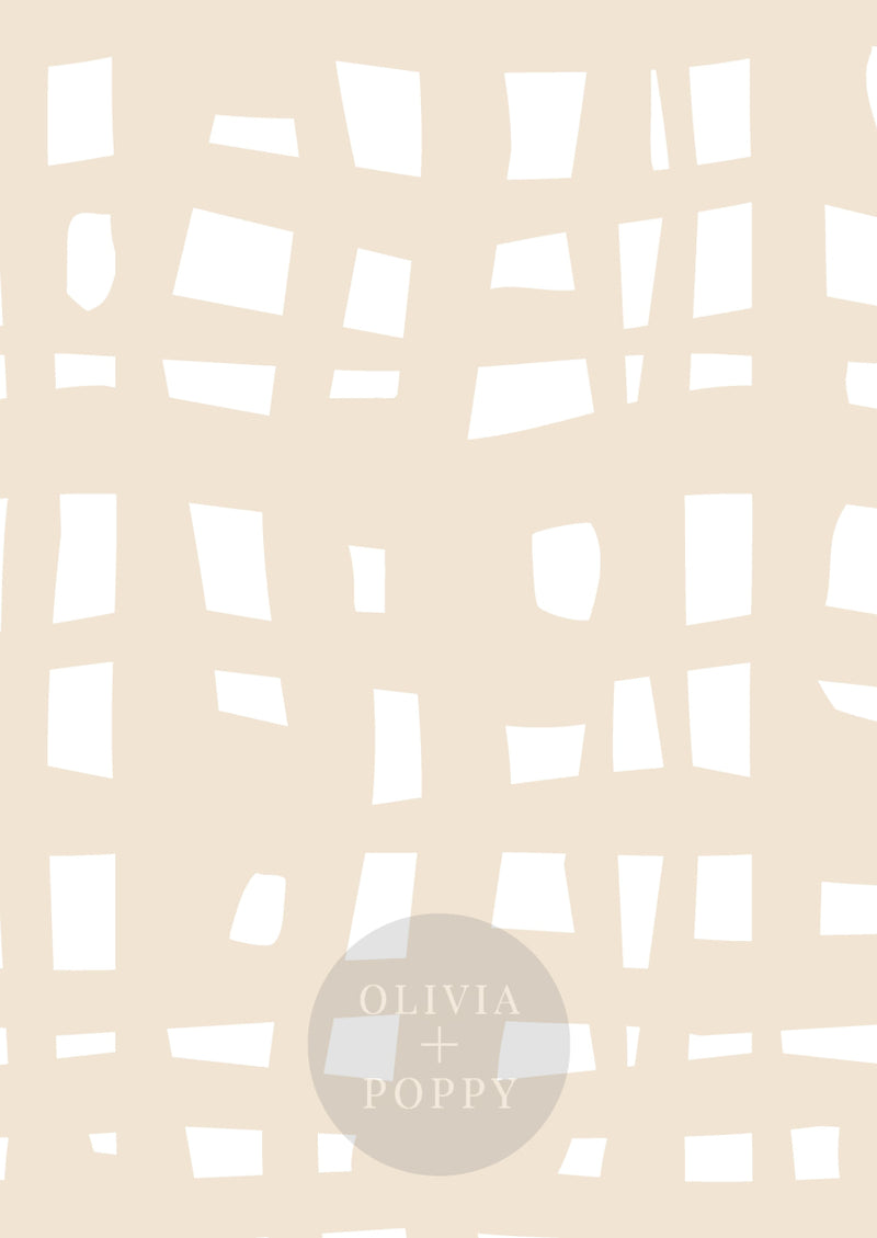 Basket Weave Wallpaper Paste The Wall (Traditional Vinyl) / Nude + White