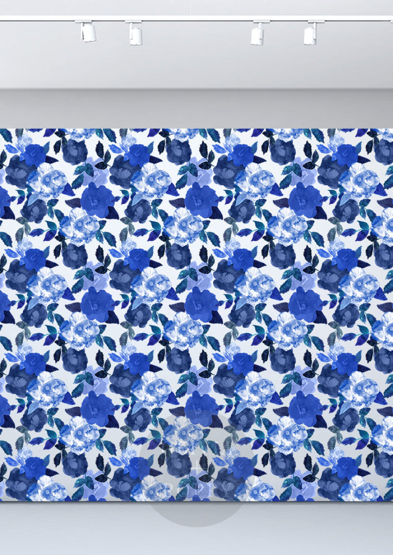 Blue Rose Watercolor Wallpaper