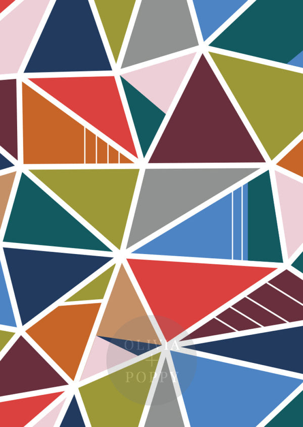 Collide-O-Scope Wallpaper Sample Paste The Wall (Traditional Vinyl) / Fall