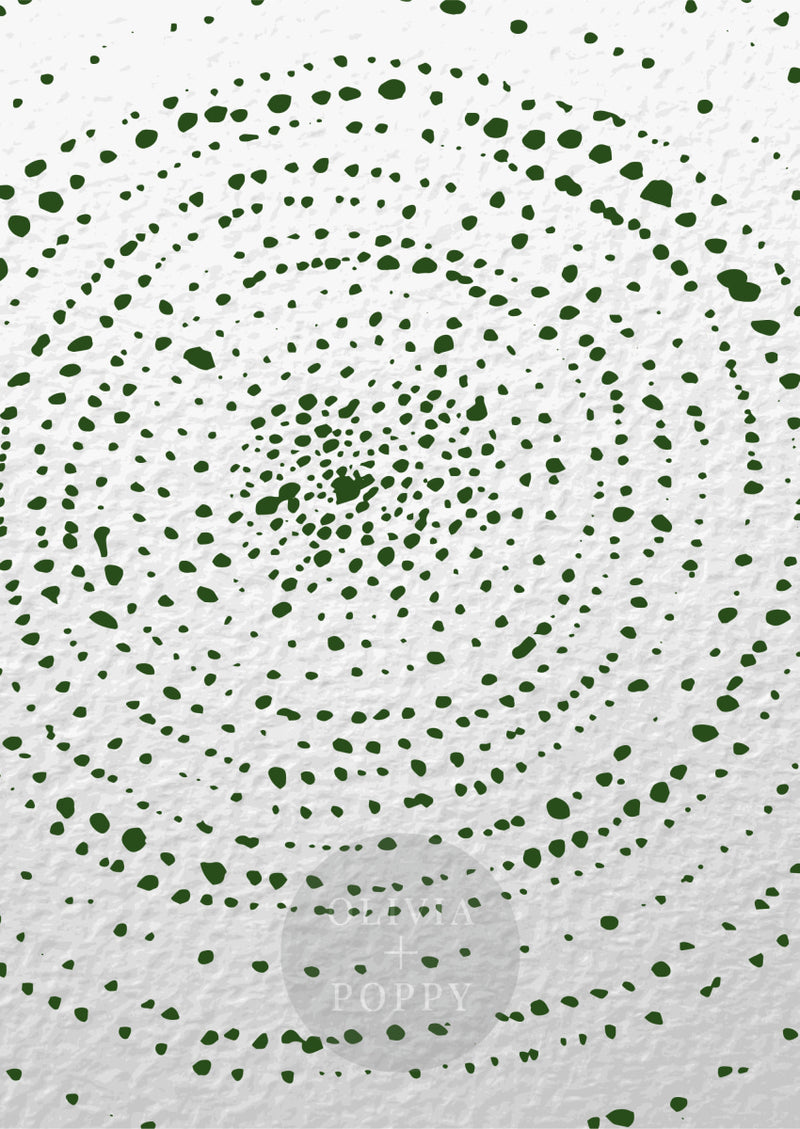 Dot Texture Wall Mural 8 Ft X 12 / Dark Green Paste The (Traditional Vinyl) Wallpaper