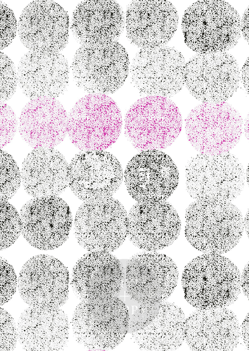 Dotted Line Sample Paste The Wall (Traditional Vinyl) / Black + Electric Pink