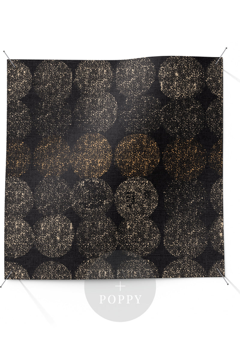 Dotted Lines Fabric Black + Neutrals / Yard