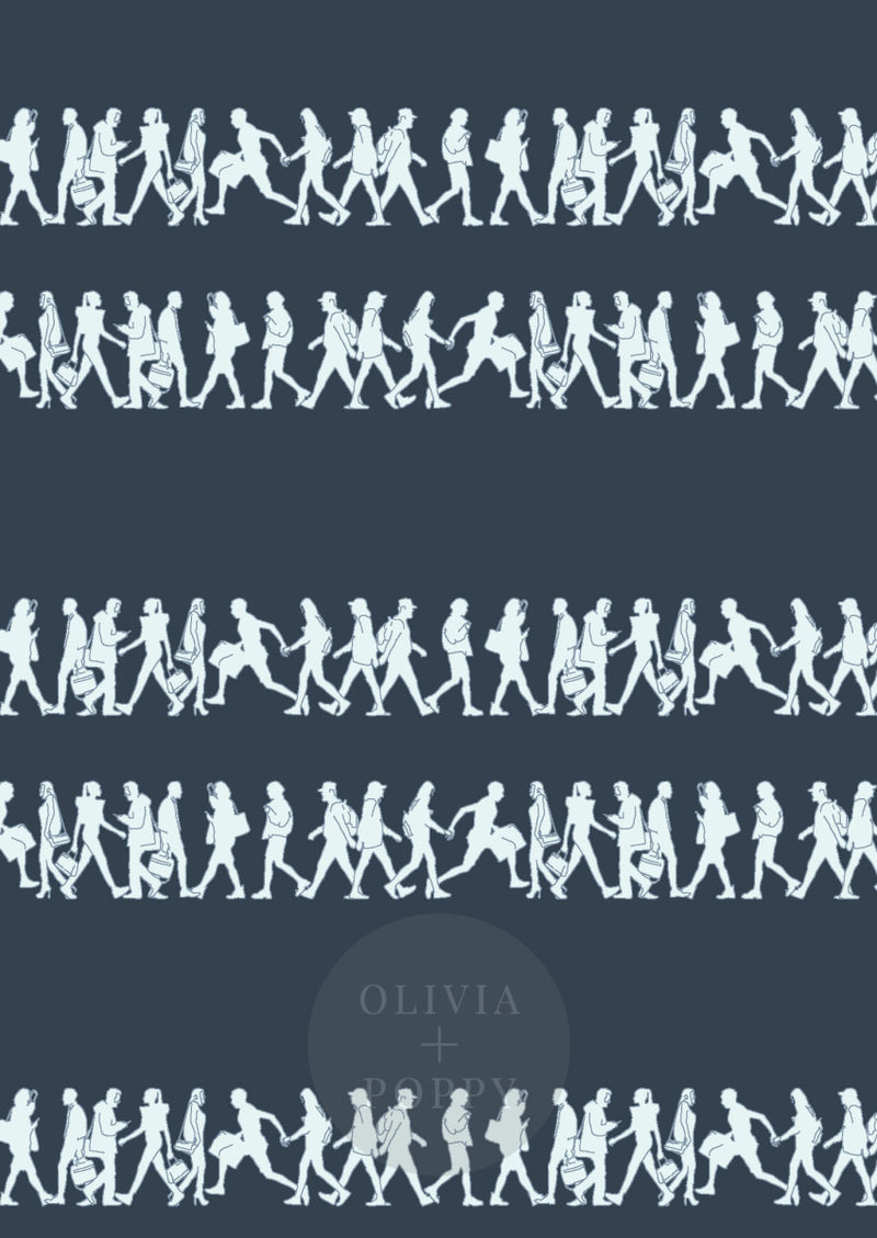 Downtown Bluestone / Paste The Wall (Traditional Vinyl) Wallpaper