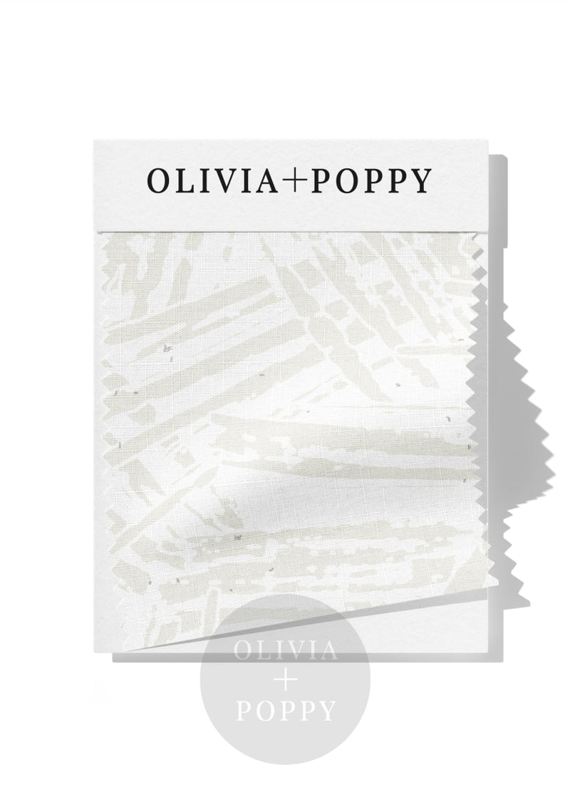 Eleven Fabric Coconut Milk + White / 8 X Swatch