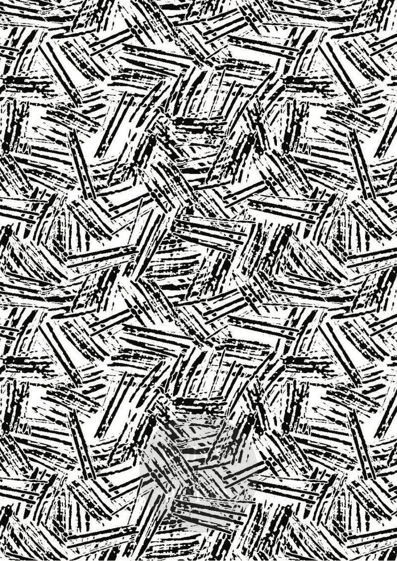 Eleven Wallpaper Sample Paste The Wall (Traditional Vinyl) / Black + White