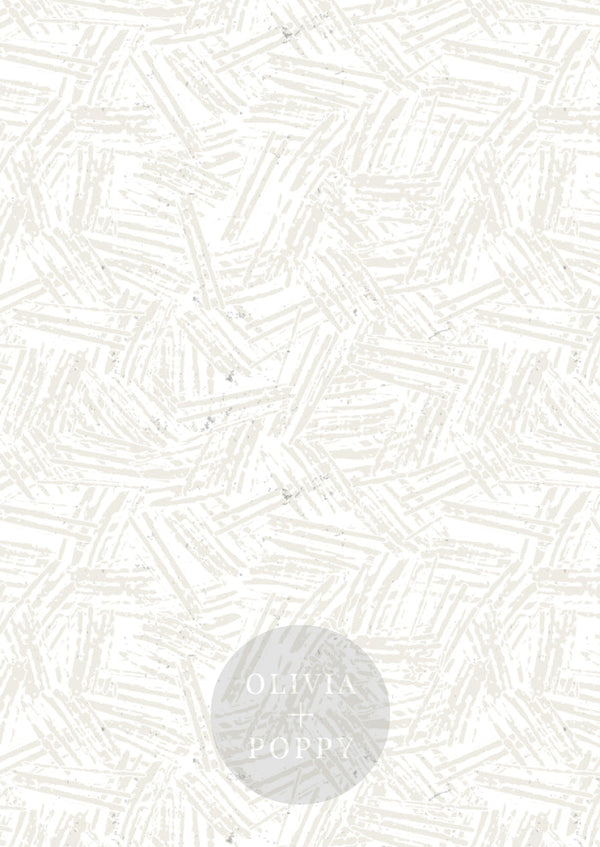Eleven Wallpaper Sample Paste The Wall (Traditional Vinyl) / Coconut Milk + White