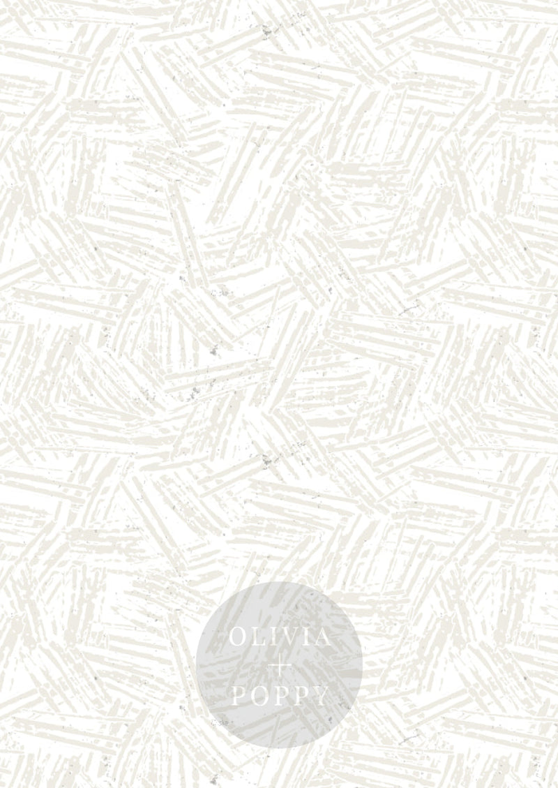 Eleven Wallpaper Sample Paste The Wall (Traditional Vinyl) / Coconut Milk + White