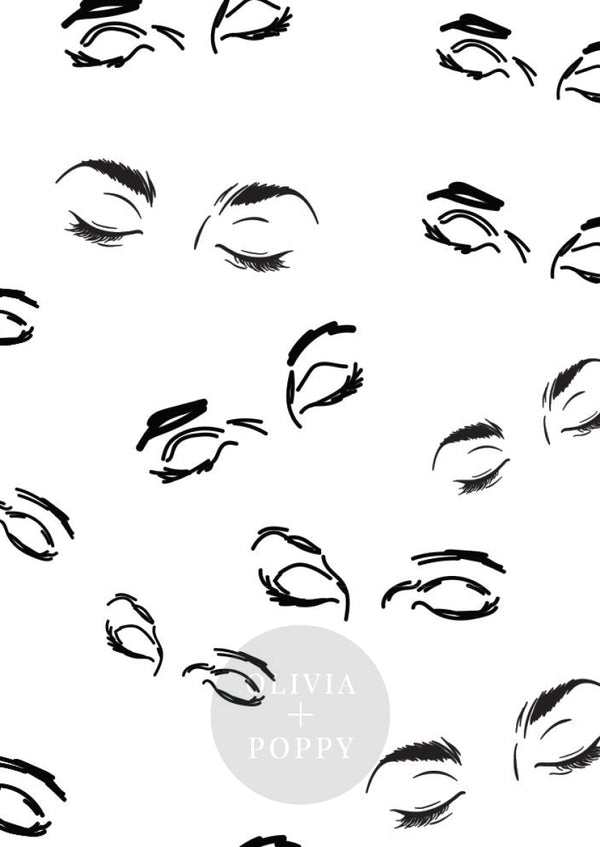 Eye Spye Sample Paste The Wall (Traditional Vinyl) / White + Black Wallpaper