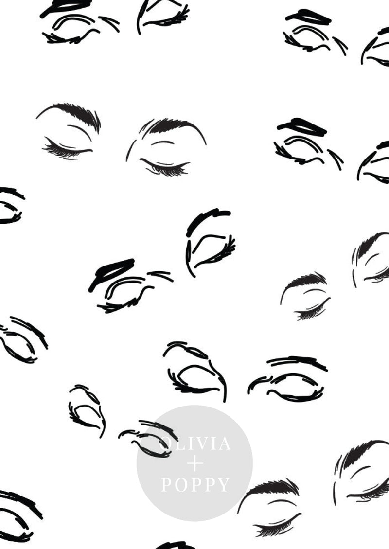 Eye Spye Sample Paste The Wall (Traditional Vinyl) / White + Black Wallpaper