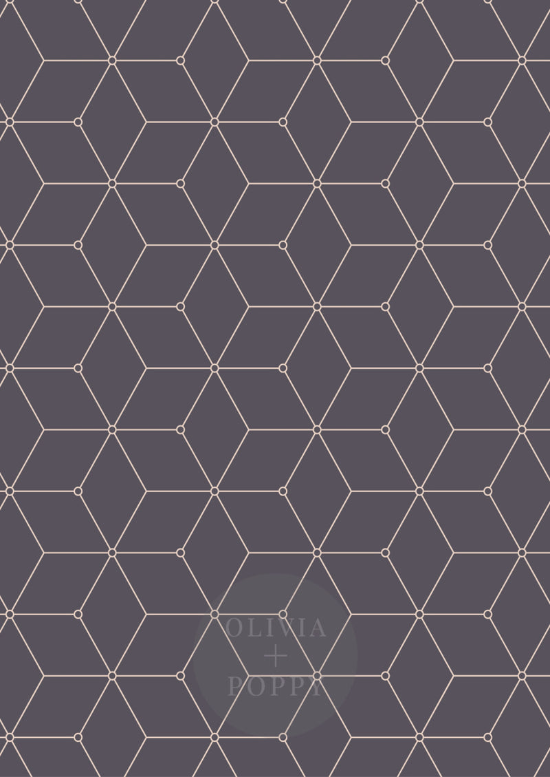 Geo Hex Wallpaper Paste The Wall (Traditional Vinyl) / Iron + Wheat