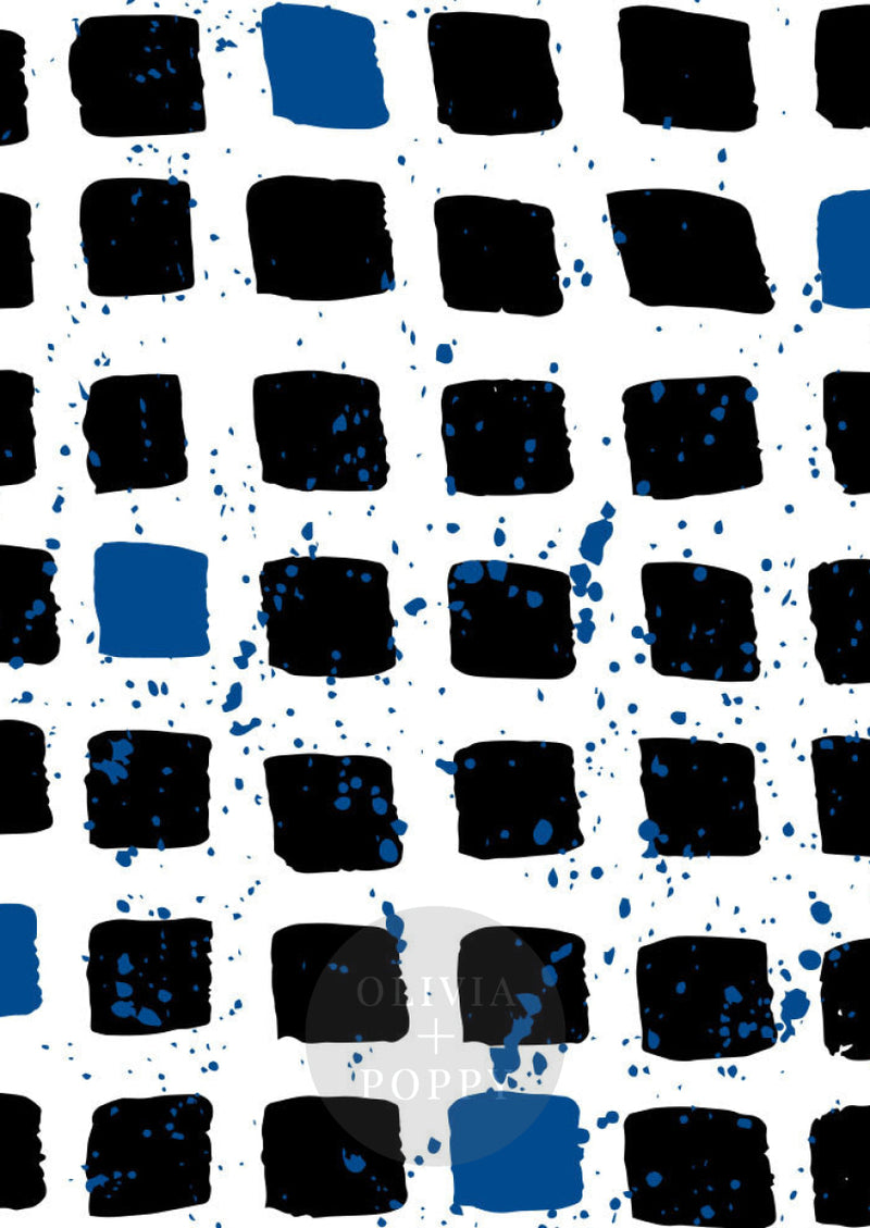High Rise Paste The Wall (Traditional Vinyl) / Lapis Wallpaper