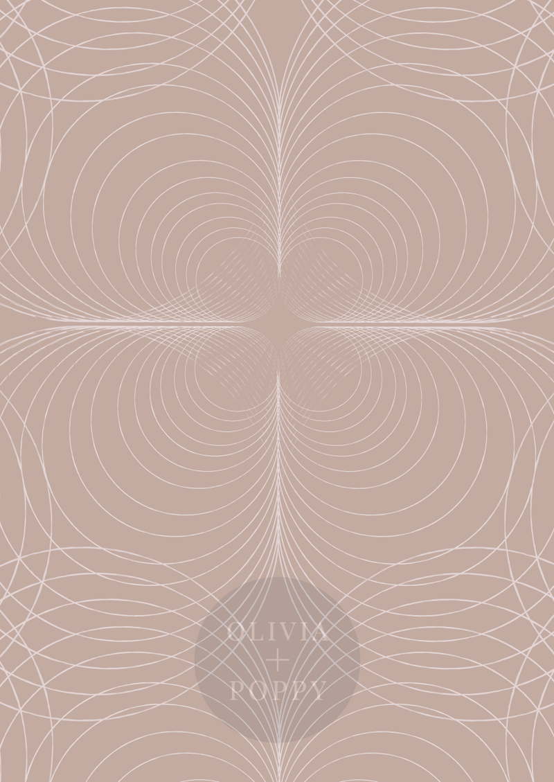 Janis Wallpaper Grasscloth / Mocha + Mauve Wallpaper