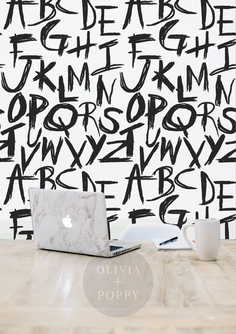 Wallpaper Color Lettering Wallpaper New Alphabets Letters, Alphabet, Colorful, Pattern, HD Phone