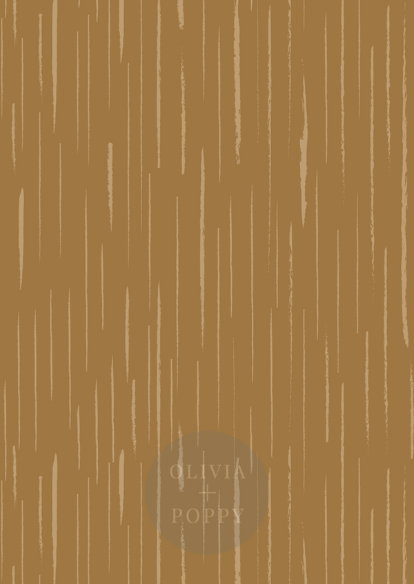 Lines Wallpaper Grasscloth / Dark Cinnamon + Nutmeg Wallpaper