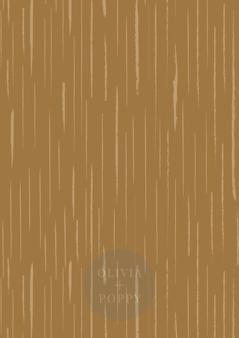 Lines Wallpaper Grasscloth / Dark Cinnamon + Nutmeg Wallpaper