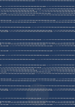 Morse Code Sample Paste The Wall (Traditional Vinyl) / Navy + Coconut Wallpaper