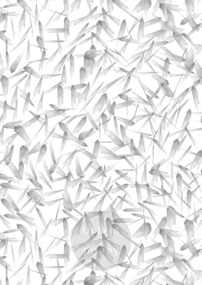 Painted Leaves Wallpaper Paste The Wall (Traditional Vinyl) / Shadow