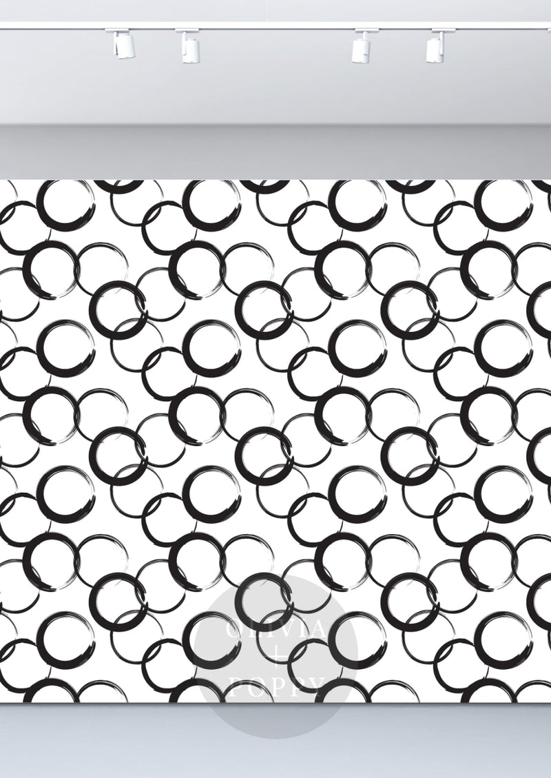 Perfect Circle Brushstroke Wallpaper Sample