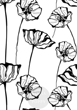 Poppy Sketch Wallpaper