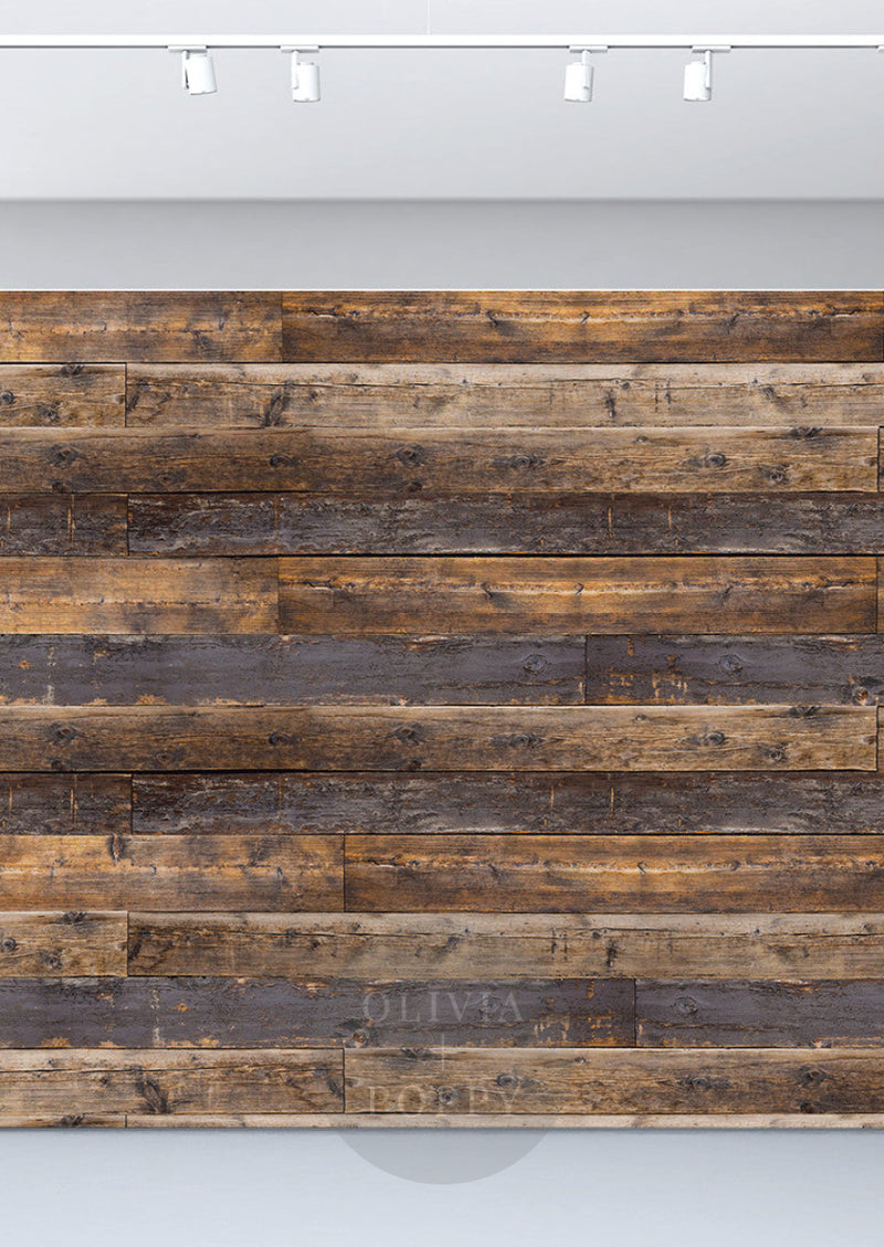 Reclaimed Wood Wall Mural Sample Wallpaper