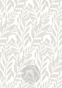 Reef Watercolor Wallpaper Paste The Wall (Traditional Vinyl) / Bone + White