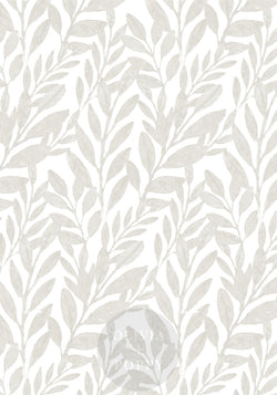 Reef Watercolor Wallpaper Paste The Wall (Traditional Vinyl) / Bone + White