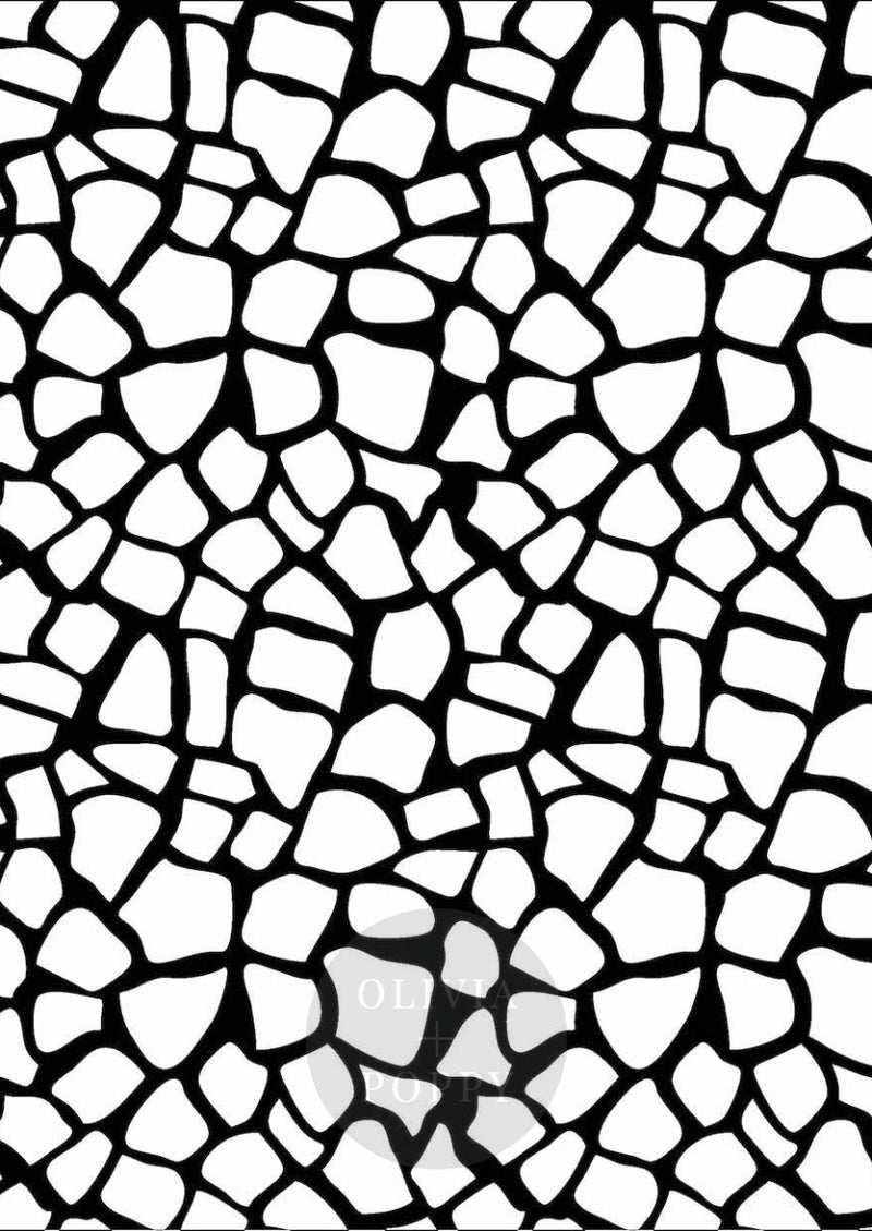 Sahara Sample Paste The Wall (Traditional Vinyl) / Black + White Wallpaper