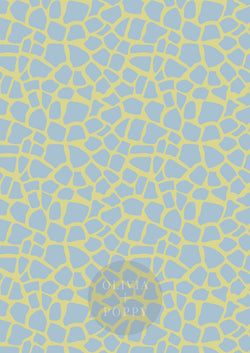 Sahara Sample Paste The Wall (Traditional Vinyl) / Citrus + Baby Blue Wallpaper