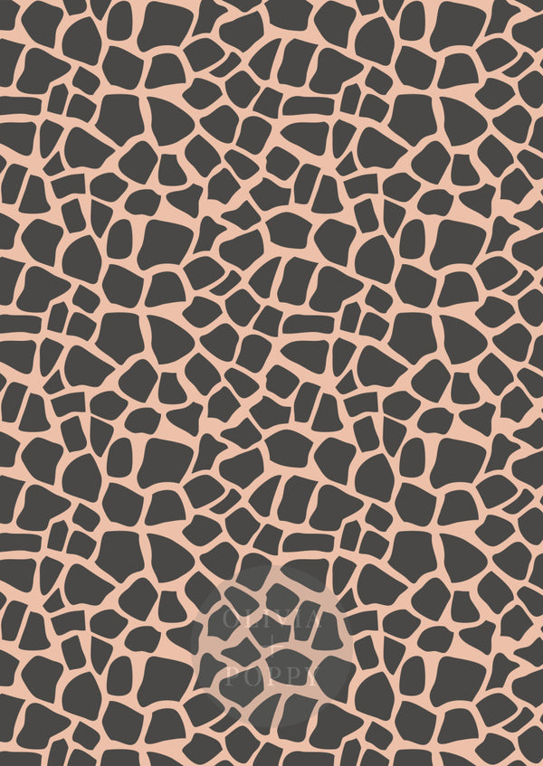 Sahara Sample Paste The Wall (Traditional Vinyl) / Terracotta + Charcoal Wallpaper