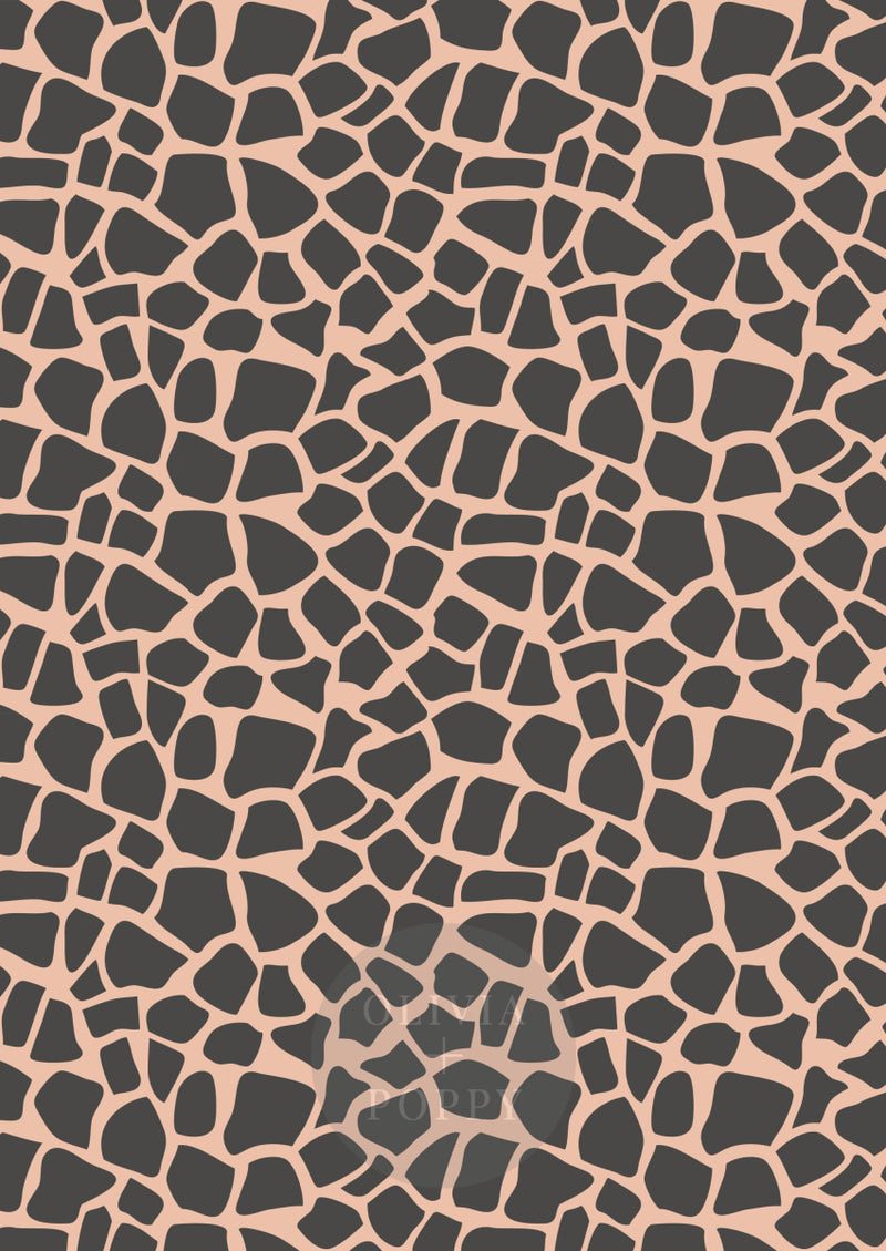 Sahara Sample Paste The Wall (Traditional Vinyl) / Terracotta + Charcoal Wallpaper