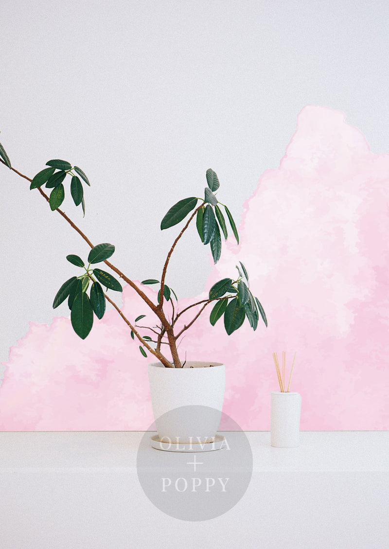Spill Watercolor Wall Mural Wallpaper