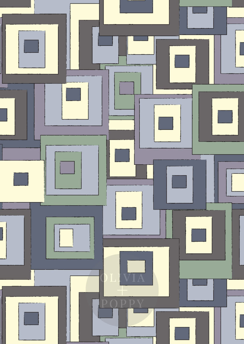 Stacked Dawn / Paste The Wall (Traditional Vinyl) Wallpaper