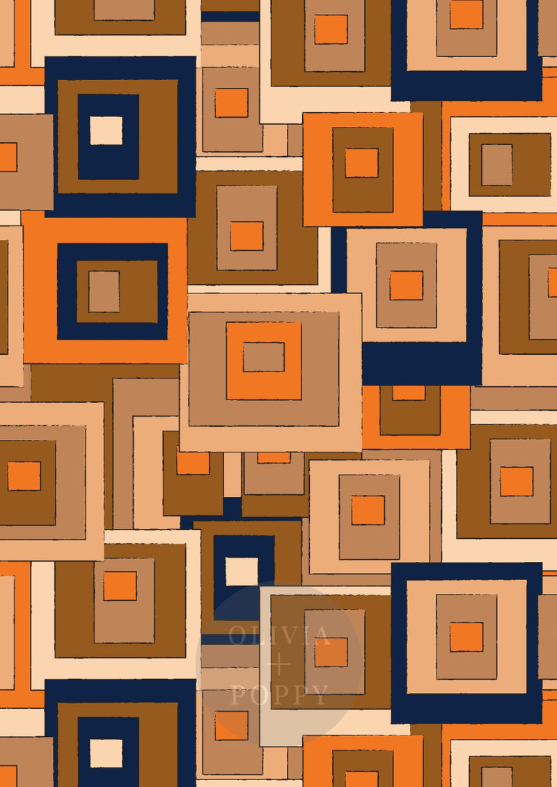 Stacked Houston / Paste The Wall (Traditional Vinyl) Wallpaper
