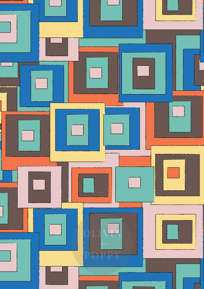 Stacked Miami / Paste The Wall (Traditional Vinyl) Wallpaper