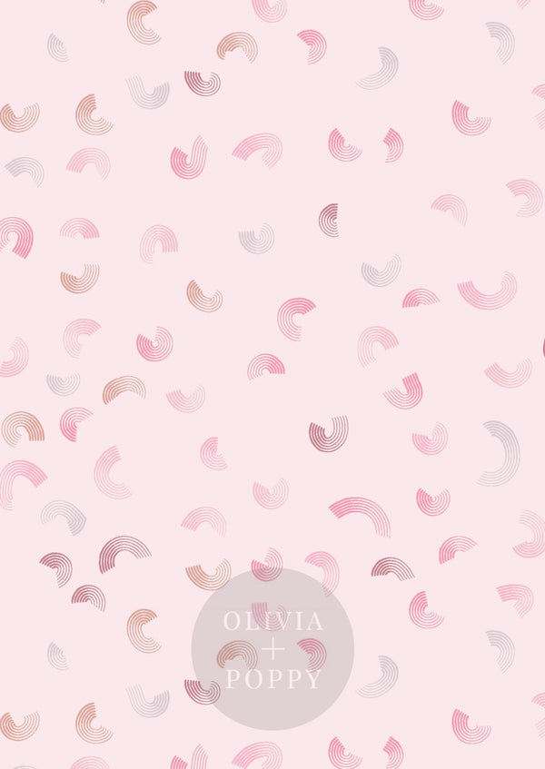Sweep Pink Pastels / Paste The Wall (Traditional Vinyl) Wallpaper