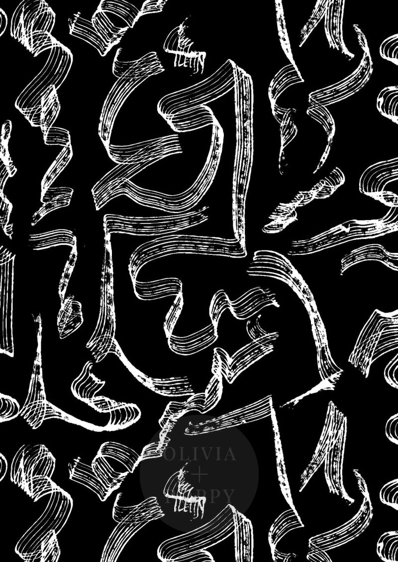 Tapered Sample Black + White / Paste The Wall (Traditional Vinyl) 25 Wallpaper