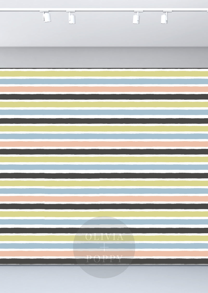 Tattered Stripes Wallpaper