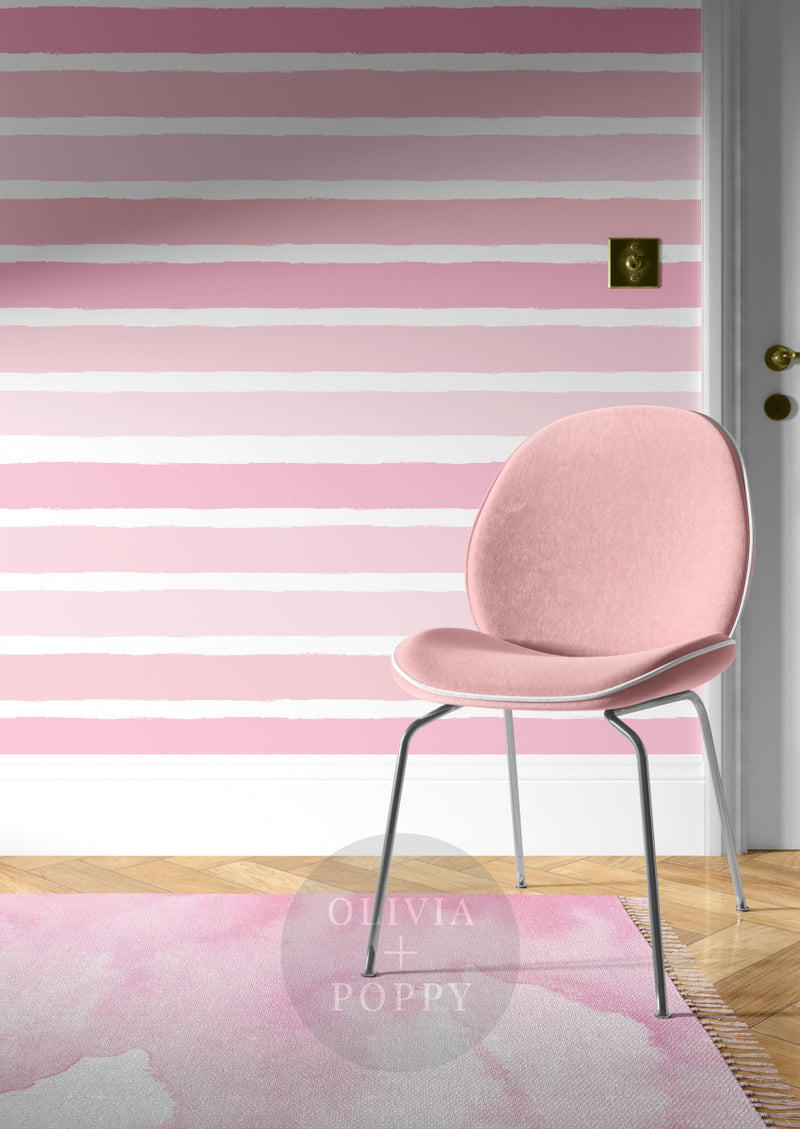 Tattered Stripes Wallpaper