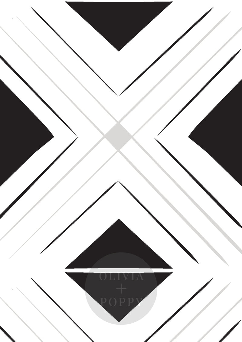 V Sample Black + Grey / Paste The Wall (Traditional Vinyl) Wallpaper