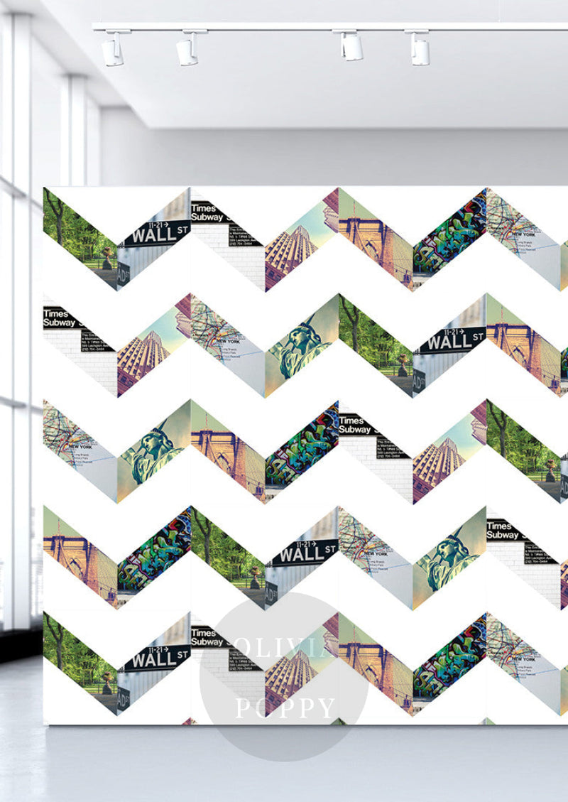 Zig Zag New York Wallpaper
